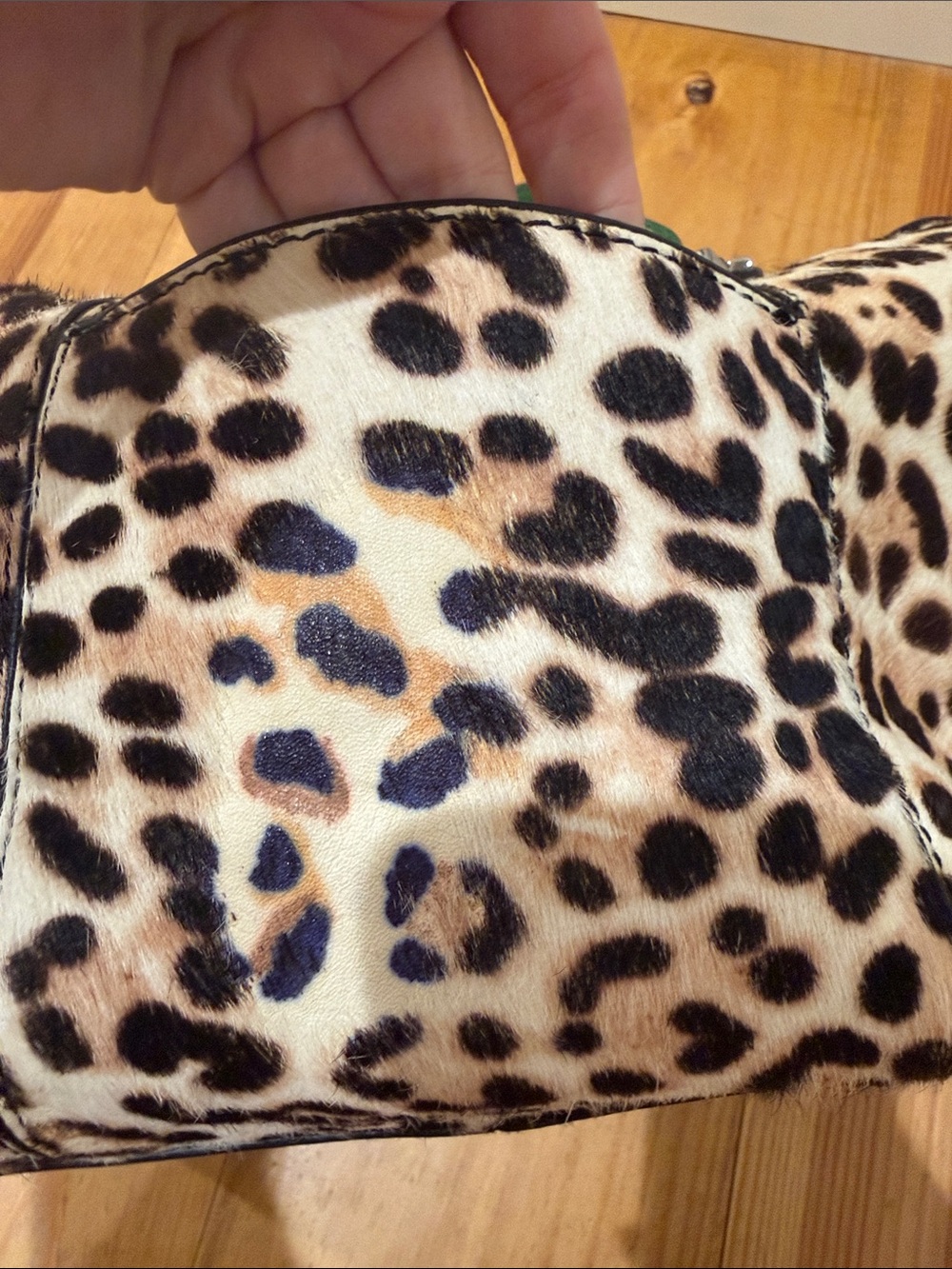 Juicy Couture Leopard Green Leather Y2K bag - Picture 7 of 8